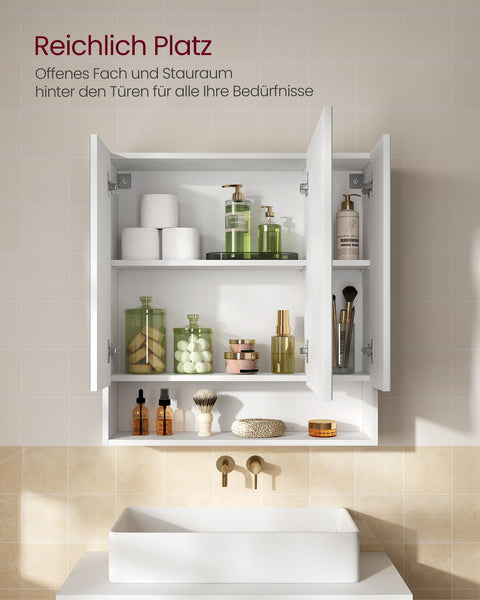 Rootz  White and Green Bathroom Cabinet - Storage Cupboard - Vanity Unit - Maximize Space - 16.5 x 70 x 75cm