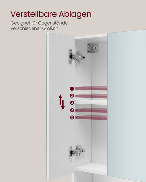Rootz  White and Green Bathroom Cabinet - Storage Cupboard - Vanity Unit - Maximize Space - 16.5 x 70 x 75cm