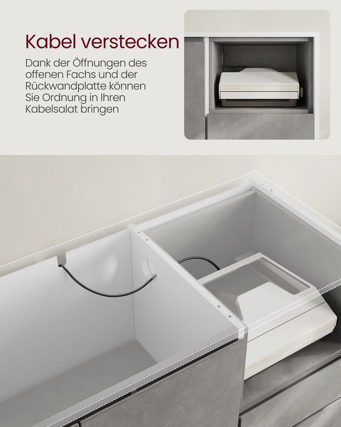 Rootz Storage Cabinet - Cupboard - Organizer - Modern Design - 90cm x 40cm x 120cm
