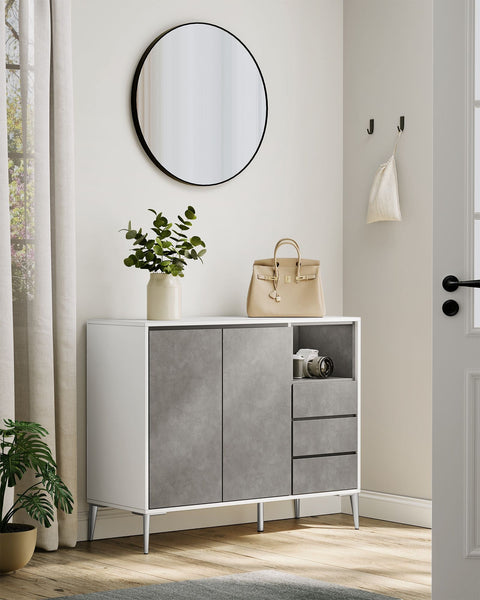Rootz Storage Cabinet - Cupboard - Organizer - Modern Design - 90cm x 40cm x 120cm