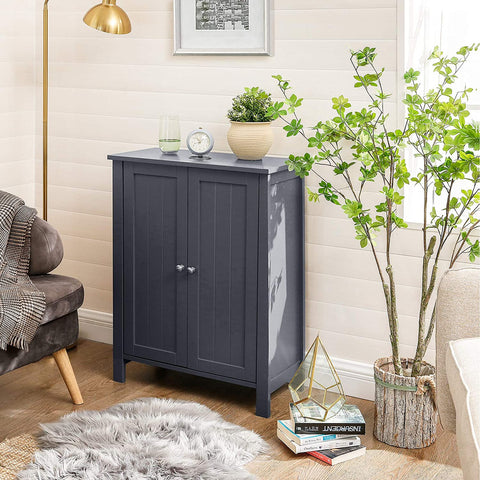 Rootz Gray Bathroom Cabinet - Storage Cupboard - Organizer - MDF Construction - 60cm x 30cm x 80cm