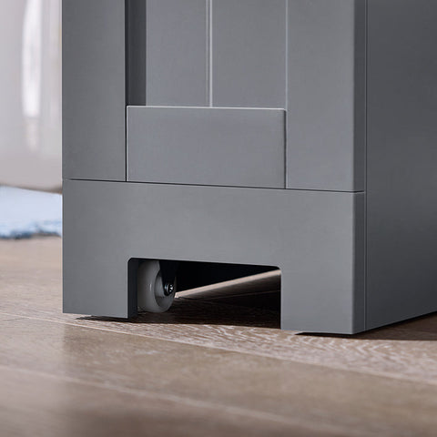 Rootz Narrow Gap Storage Trolley - Space Saver Cart - Slim Rolling Organizer - MDF Material - 20cm x 70cm x 65cm