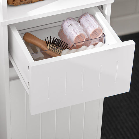 Rootz Tall Bathroom Cabinet - Storage Tower - Linen Closet - Adjustable Shelves - Anti-Tip Design - MDF Construction - 30cm x 170cm x 30cm