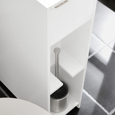 Rootz Niche Storage Trolley - Kitchen Cart - Bathroom Cabinet - Mobile & Stable - Ample Storage - MDF Construction - 20cm x 75cm x 60cm