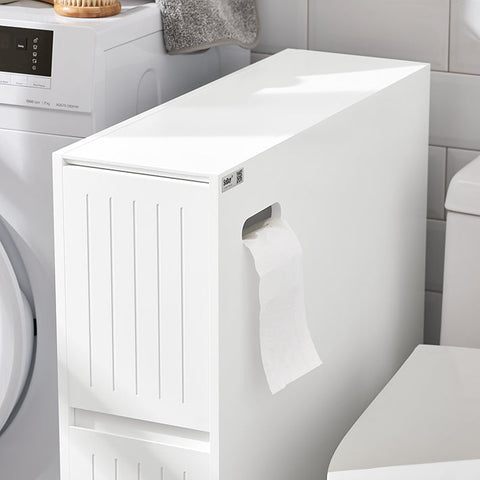 Rootz Niche Storage Trolley - Kitchen Cart - Bathroom Cabinet - Mobile & Stable - Ample Storage - MDF Construction - 20cm x 75cm x 60cm