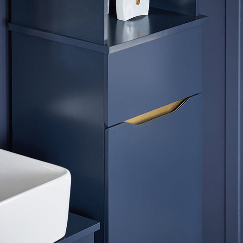 Rootz Tall Bathroom Cabinet - Storage Organizer - Shelving Unit - MDF & Pine Construction - Adjustable Shelf - Anti-Tip Design - 35cm x 170cm x 30cm