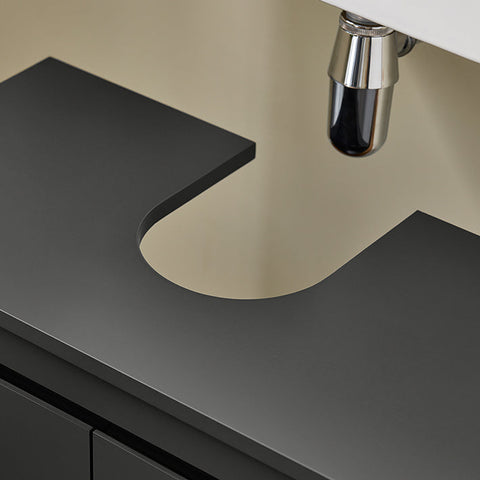 Rootz Base Cabinet - Cupboard - Storage Unit - Stable Pine Legs - 60x59x30cm - Hides Drainage System Perfectly