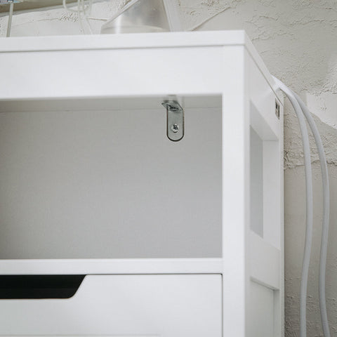 Rootz Modern Bathroom Cabinet - Sideboard - Hall Closet - Spacious Storage - Versatile Use - Stable Design - 70cm x 90cm x 35cm