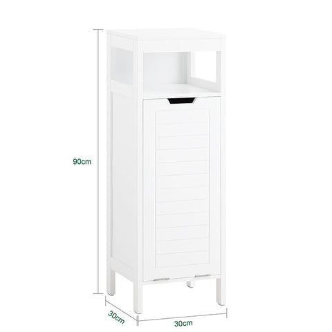 Rootz Laundry Shelf - Linen Storage Rack - Bathroom Storage Organizer - MDF Construction - 30cm x 90cm x 30cm