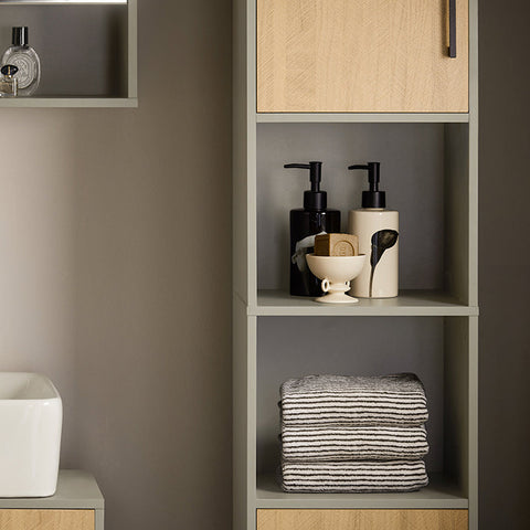 Rootz Tall Bathroom Cabinet - Storage Organizer - Bathroom Shelf - Adjustable Shelves - Water-Resistant Metal Legs - Anti-Tip Safety Feature - 31.5cm x 162.5cm x 31.5cm