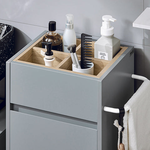 Rootz Bathroom Storage Cabinet - Organizer Shelf - Laundry Shelf - Moisture Protection - 35x90x30cm
