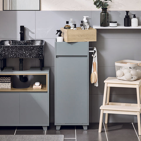 Rootz Bathroom Storage Cabinet - Organizer Shelf - Laundry Shelf - Moisture Protection - 35x90x30cm