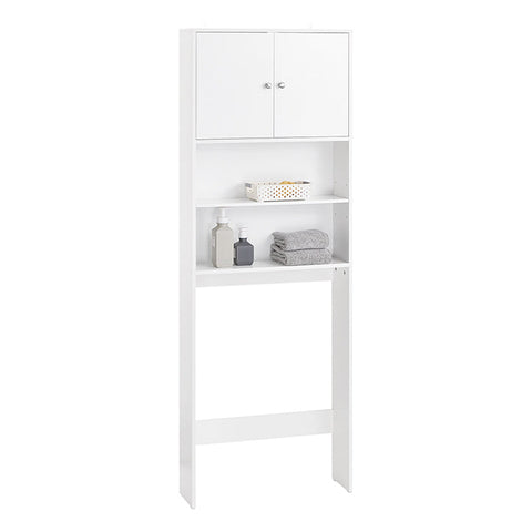 Rootz MDF Storage Cabinet - Shelving Unit - Closet - Easy Access & Storage Space - 65x182x20cm - Wall Mountable - Moisture-Protected
