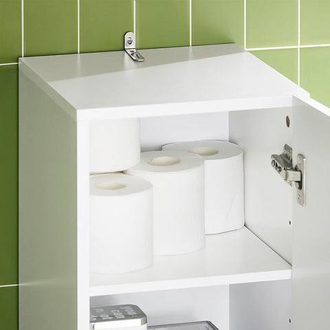 Rootz Tall Cabinet - Storage Organizer - Shelving Unit - Adjustable Shelves - 182cm x 30cm x 31cm