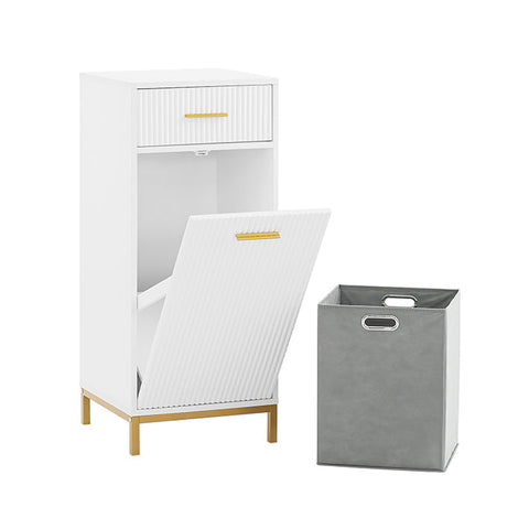 Rootz Hidden Laundry Basket - Concealed Hamper - Removable Bin - Aesthetic Solution - 40x95x40cm