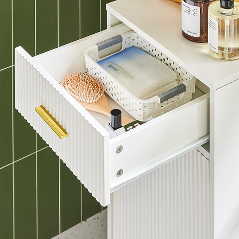 Rootz Hidden Laundry Basket - Concealed Hamper - Removable Bin - Aesthetic Solution - 40x95x40cm