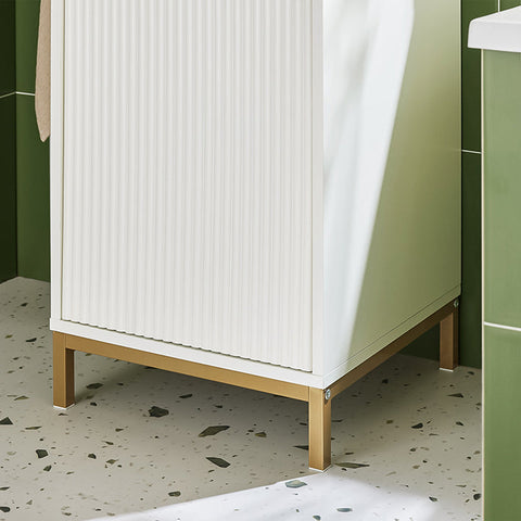 Rootz Hidden Laundry Basket - Concealed Hamper - Removable Bin - Aesthetic Solution - 40x95x40cm