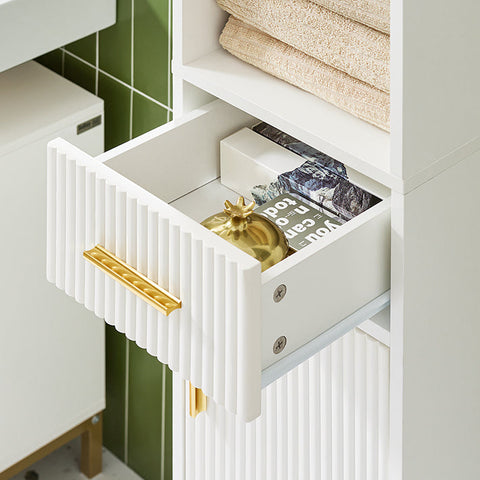 Rootz Tall Cabinet - Bathroom Storage - Slim Organizer - Elegant Design - 30x170x30cm