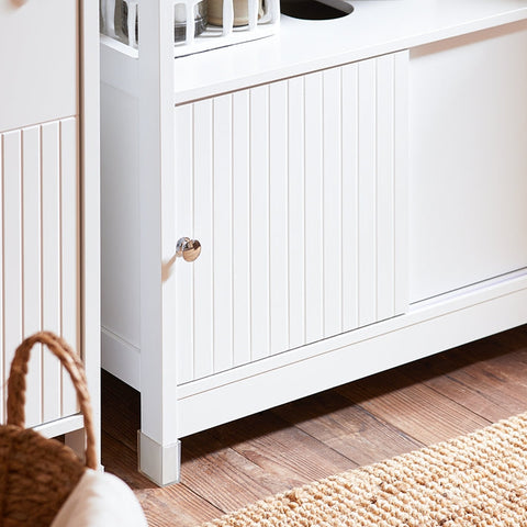 Rootz Base Cabinet - Storage Cabinet - Sliding Door Cabinet - Space-Saving Design - 60x60x30cm