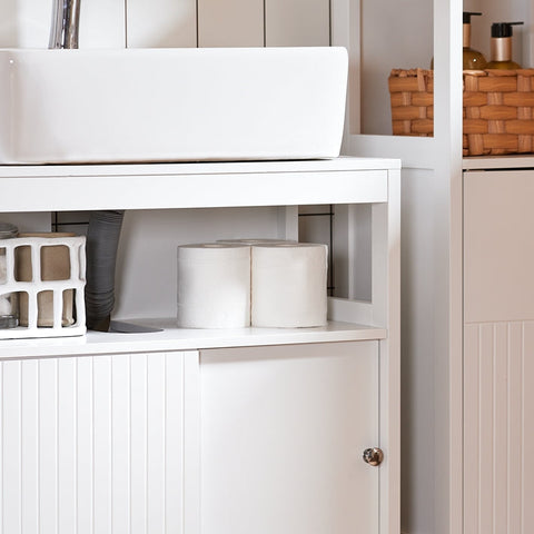 Rootz Base Cabinet - Storage Cabinet - Sliding Door Cabinet - Space-Saving Design - 60x60x30cm