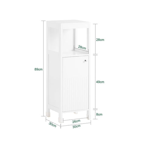Rootz Single Cabinet - Storage Shelf - Adjustable Organizer - Customizable Heights - MDF, 30x89x30cm