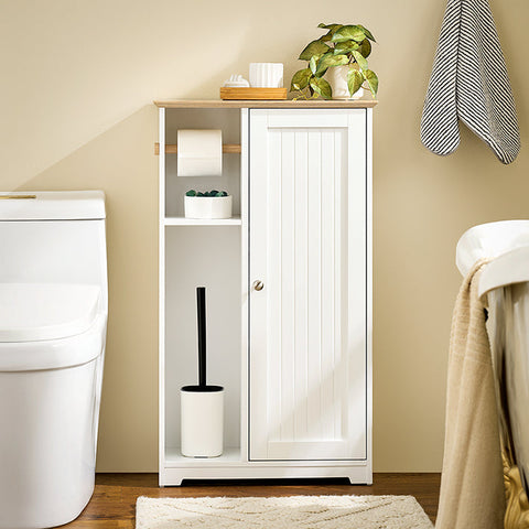 Rootz Modern Bathroom Cabinet - Vanity Storage - Toilet Organizer - Waterproof - 50cm x 86cm x 21cm