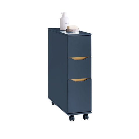 Rootz Rolling Niche Shelf - Mobile Storage Cart - Gap Organizer - 14.2kg Load - 20x70x60cm - Ideal for Tight Spaces & Easy Mobility