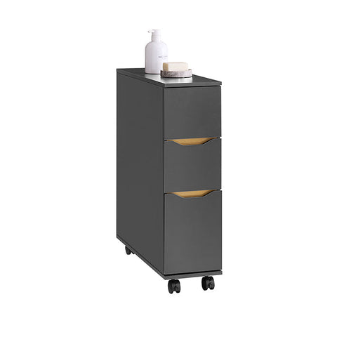 Rootz Mobile Storage Trolley - Rolling Cart - Space Organizer - Ample Storage - 20x70x60cm
