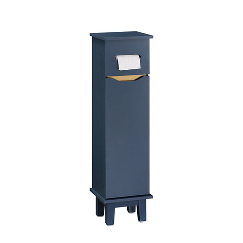 Rootz Bathroom Cabinet - Storage Unit - Slim Organizer - Hidden Storage - MDF & Pine - 22cm x 81cm x 20cm
