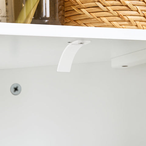Rootz Tall Bathroom Cabinet - Corner Cabinet - Slim Storage Unit - Space Saving Design - 44cm x 171cm x 31cm