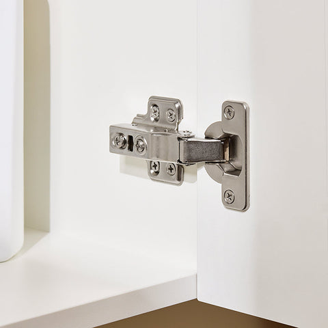 Rootz Narrow Sink Cabinet - Compact Vanity - Slim Bathroom Furniture - Spacious Storage - 40x56x22cm, MDF & Ceramic