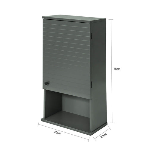 Rootz Wall Cabinet - Bathroom Storage - Medicine Cabinet - Dust & Water Resistant - Easy Access Open Shelf - Versatile Design - 40cm x 76cm x 21cm