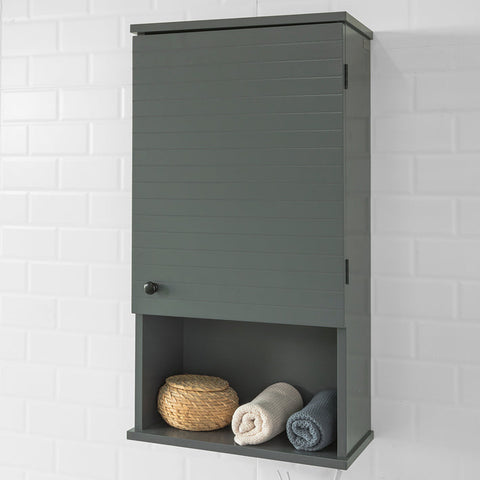 Rootz Wall Cabinet - Bathroom Storage - Medicine Cabinet - Dust & Water Resistant - Easy Access Open Shelf - Versatile Design - 40cm x 76cm x 21cm