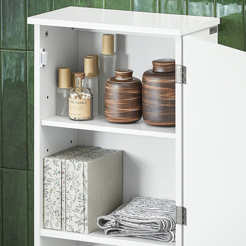 Rootz Wall Cabinet - Bathroom Storage - Medicine Cabinet - Adjustable Shelf - Versatile Use - Easy Assembly - 40cm x 76cm x 21cm
