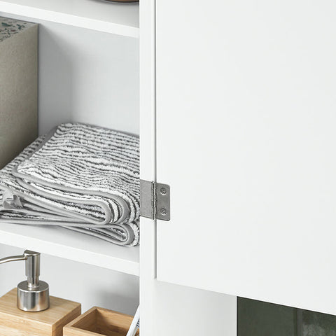 Rootz Wall Cabinet - Bathroom Storage - Medicine Cabinet - Adjustable Shelf - Versatile Use - Easy Assembly - 40cm x 76cm x 21cm