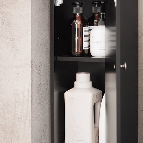 Rootz Tall Bathroom Cabinet - Storage Organizer - Freestanding Shelving Unit - Adjustable Shelves - Tip-Proof - Non-Slip Feet - 20cm x 180cm x 20cm