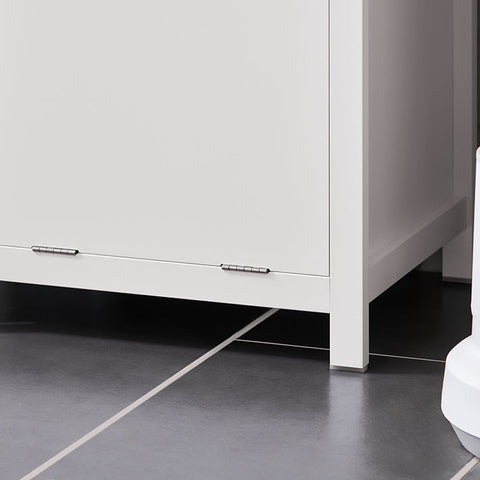 Rootz Bathroom Tall Cabinet - Linen Storage - Bathroom Organizer - MDF E1 PB E1 - 40kg Load Capacity - 40x173x35cm - Wall Mountable