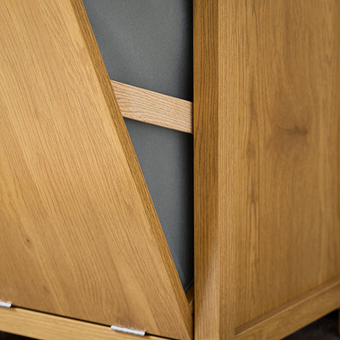 Rootz Laundry Cabinet Set - Tall Cabinet - Laundry Organizer - Anti-Tip Device - 40cm x 90cm x 35cm - 99cm x 43cm x 16cm Packaged