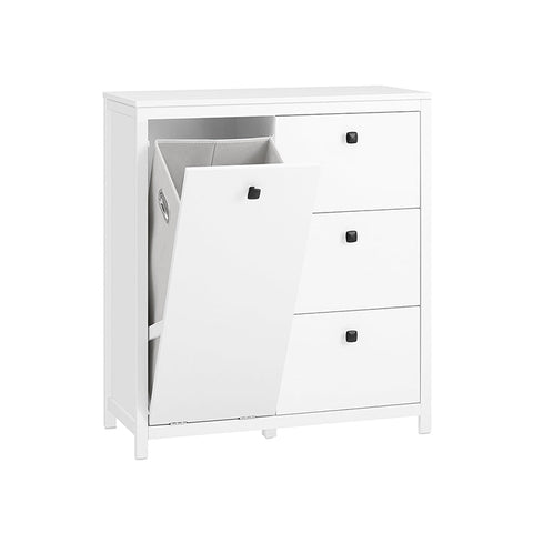 Rootz Laundry Cabinet Set - Linen Storage Unit - Clothes Organizer - MDF and PB Construction - 80cm x 90cm x 35cm - 32kg - Easy Assembly