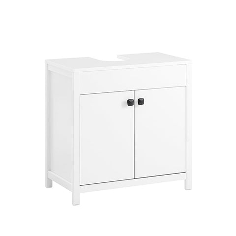 Rootz Bathroom Vanity Cabinet - Storage Unit - Organizer - MDF PB Construction - Adjustable Shelf - Disguises Siphon - 60x60x35cm - Easy Assembly