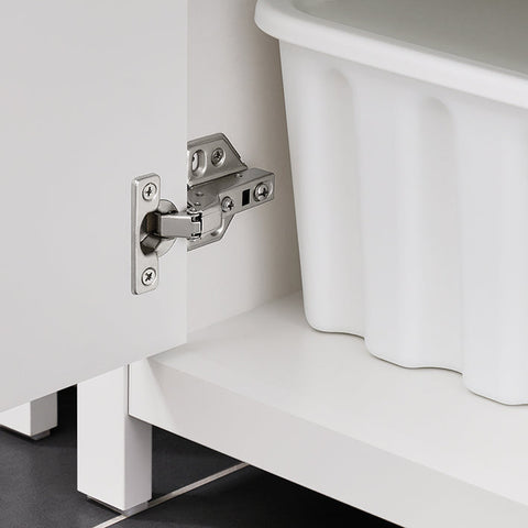 Rootz Bathroom Vanity Cabinet - Storage Unit - Organizer - MDF PB Construction - Adjustable Shelf - Disguises Siphon - 60x60x35cm - Easy Assembly