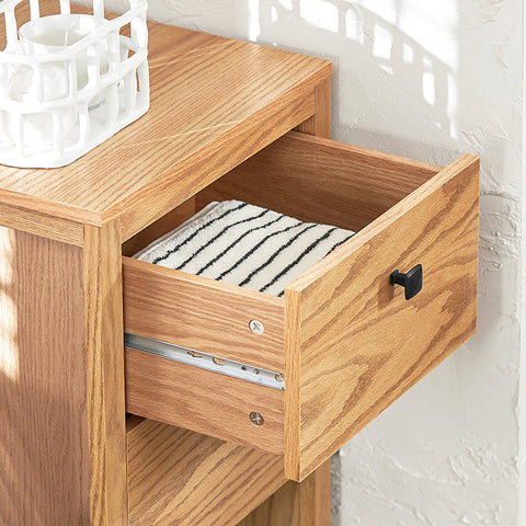 Rootz Modern Bathroom Chest of Drawers - Storage Cabinet - Vanity Organizer - Durable MDF Construction - Moisture Resistant - Wall Anchor Safety Feature - 40cm x 90cm x 35cm
