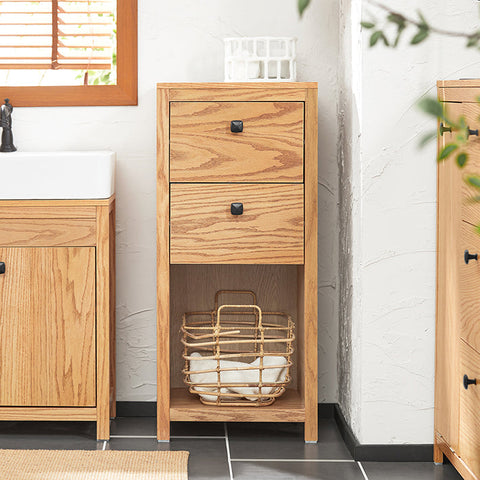 Rootz Modern Bathroom Chest of Drawers - Storage Cabinet - Vanity Organizer - Durable MDF Construction - Moisture Resistant - Wall Anchor Safety Feature - 40cm x 90cm x 35cm