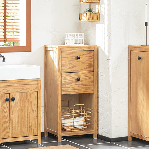 Rootz Modern Bathroom Chest of Drawers - Storage Cabinet - Vanity Organizer - Durable MDF Construction - Moisture Resistant - Wall Anchor Safety Feature - 40cm x 90cm x 35cm