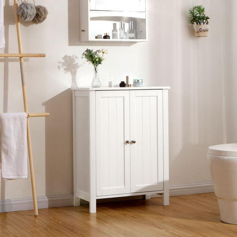 Rootz Bathroom Cabinet - Storage Unit - Organizer - MDF Board - White - 60cm x 80cm x 30cm - 87cm x 36cm x 19cm - 12.4kg - 1 x Accessory Bag - Multilingual Instructions