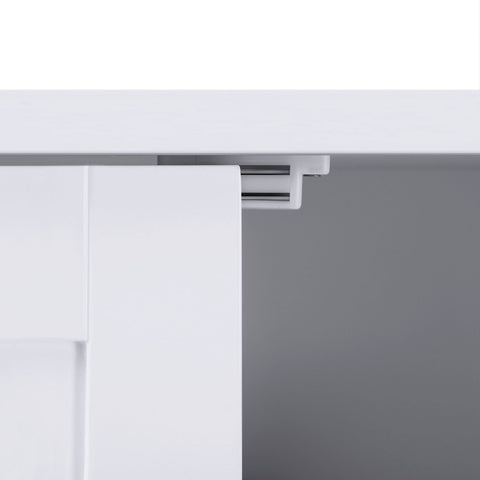 Rootz Bathroom Cabinet - Storage Unit - Organizer - MDF Board - White - 60cm x 80cm x 30cm - 87cm x 36cm x 19cm - 12.4kg - 1 x Accessory Bag - Multilingual Instructions