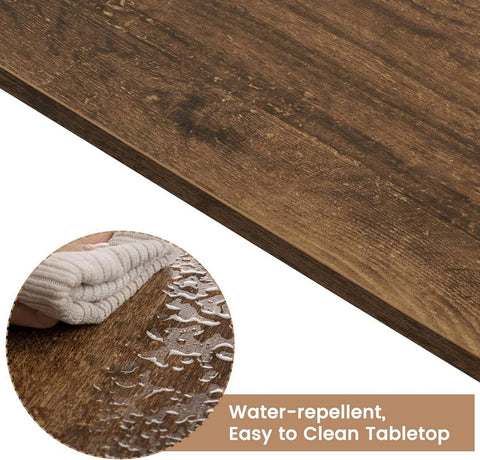 Rootz Home Bar Table with Wine Shelf - Tall Bistro Table - Kitchen Counter Table - Wood Material - 91cm x 91cm x 49cm