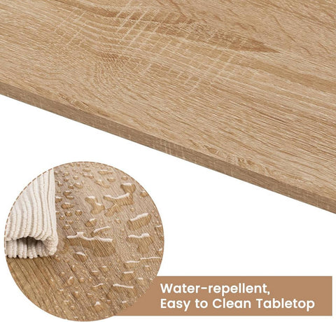 Rootz Home Bar Table with Shelf - Kitchen Counter - Bistro Table - Wood Material - 91cm x 91cm x 49cm