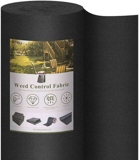 Rootz Premium Weed Control Fabric - Garden Barrier - Landscape Fabric - Eco-Friendly, Durable, Versatile - Easy to Install - Black Polypropylene - Multiple Sizes Available