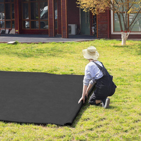 Rootz Weed Control Fabric - Garden Barrier - Landscape Fabric - Eco-Friendly, Durable, Versatile - Polypropylene, Black - Multiple Sizes Available